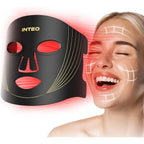 Inteo red light therapy face mask front view skincare device