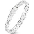 Feraco Pure Copper Magnetic Bracelet for women front view featuring infinity symbols.