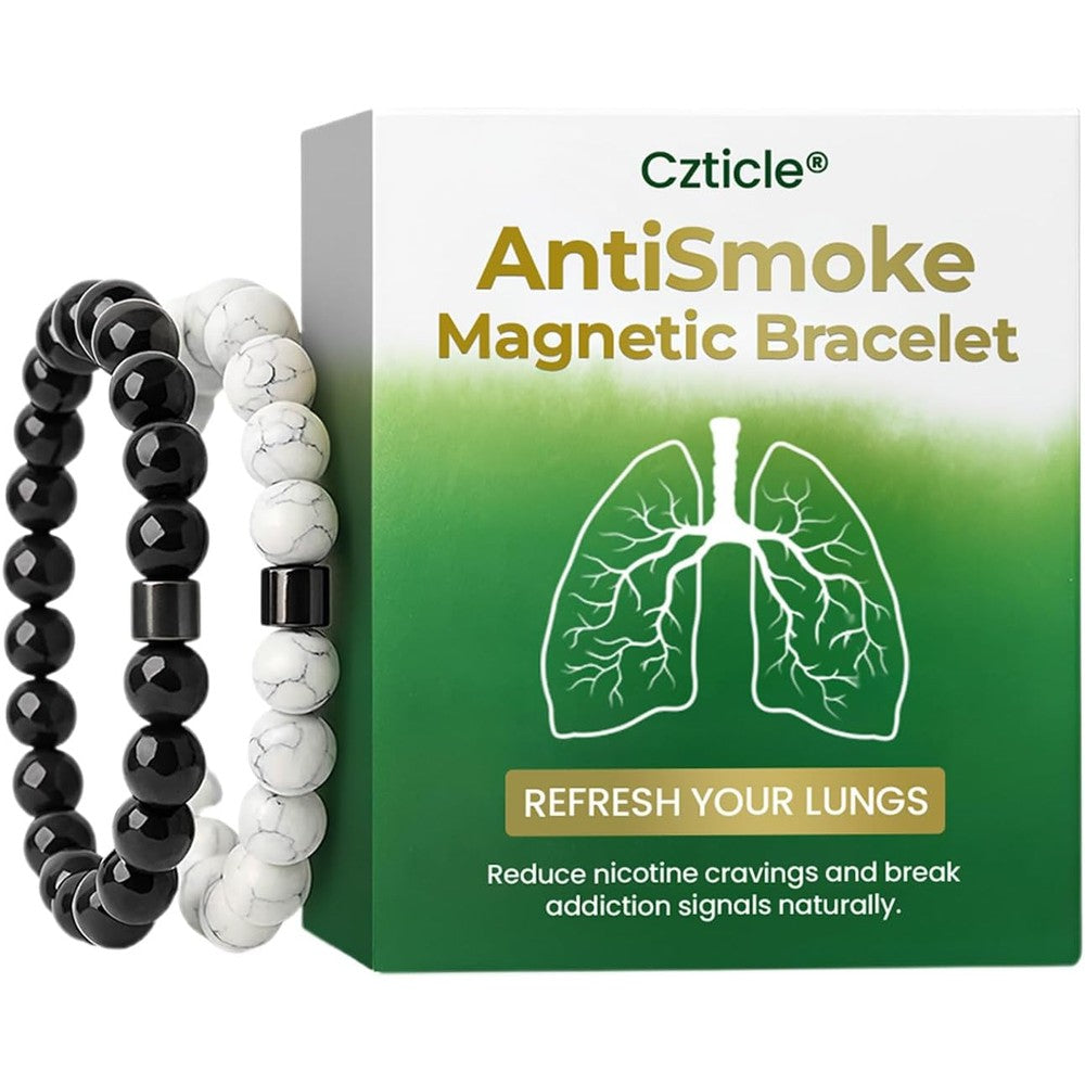 ZVLZVL Czticle Anti Smoke Magnetic Bracelet front view for smoking cessation support.