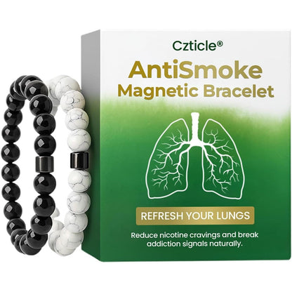 ZVLZVL Czticle Anti Smoke Magnetic Bracelet front view for smoking cessation support.
