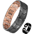 Jeracol Copper Bracelet for Men front view 3X strength magnetic jewelry