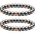 Dr Kao Copper Magnetic Therapy Bracelet front view of dual pack for arthritis relief.