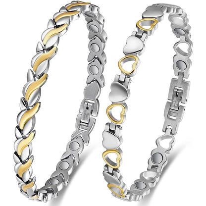 Cigmag Magnetic Bracelets for Women front view showing fishtail design.
