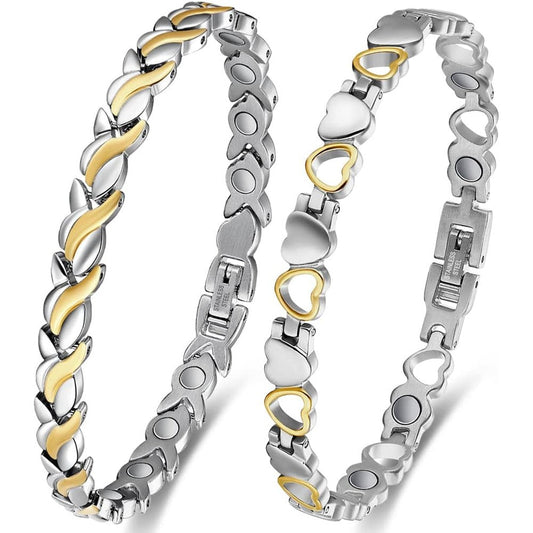 Cigmag Magnetic Bracelets for Women front view showing fishtail design.