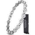 Feraco magnetic bracelet for women front view sparkling crystals