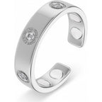 MagnetRX Elegant Crystal Magnetic Ring front view for women's wellness