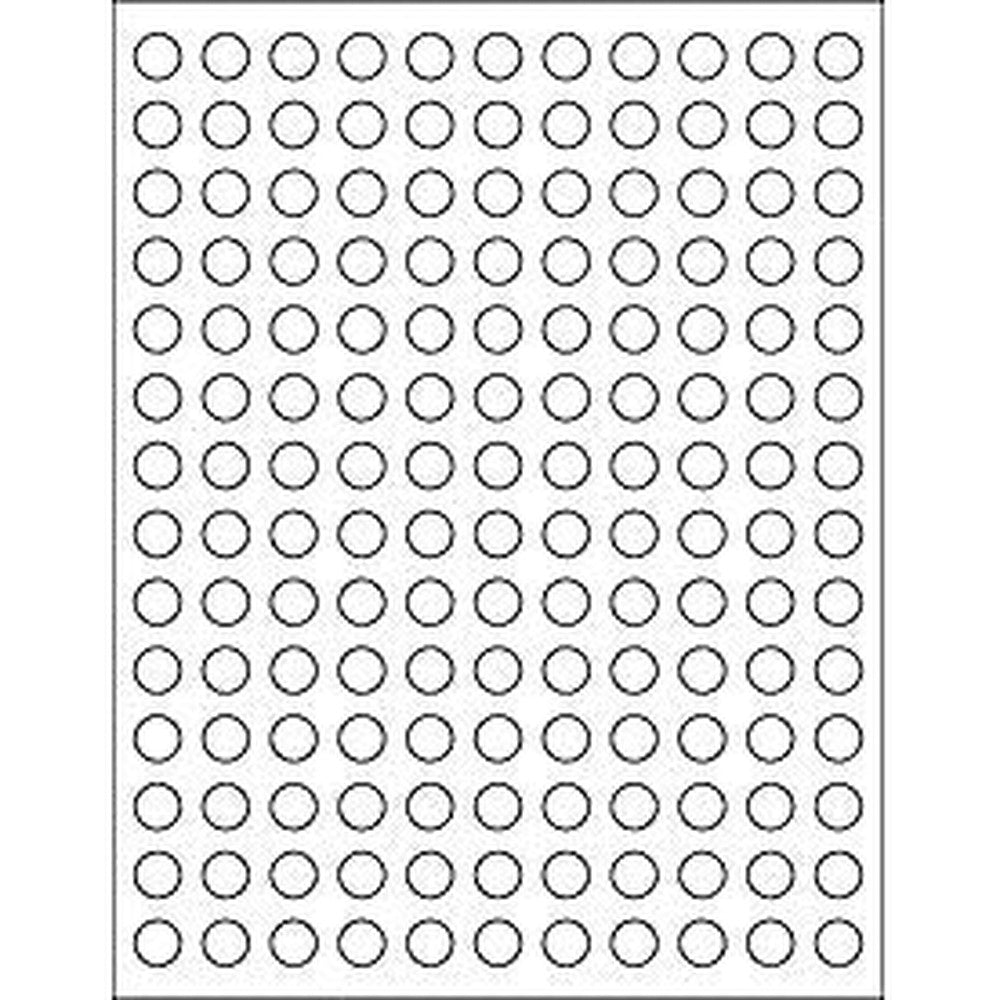 Grand Parfums 108 Blank Round Essential Oil Cap Stickers front view