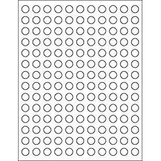 Grand Parfums 108 Blank Round Essential Oil Cap Stickers front view