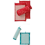 Spoonk Acupressure Eco Mat Vivid Blue set front view
