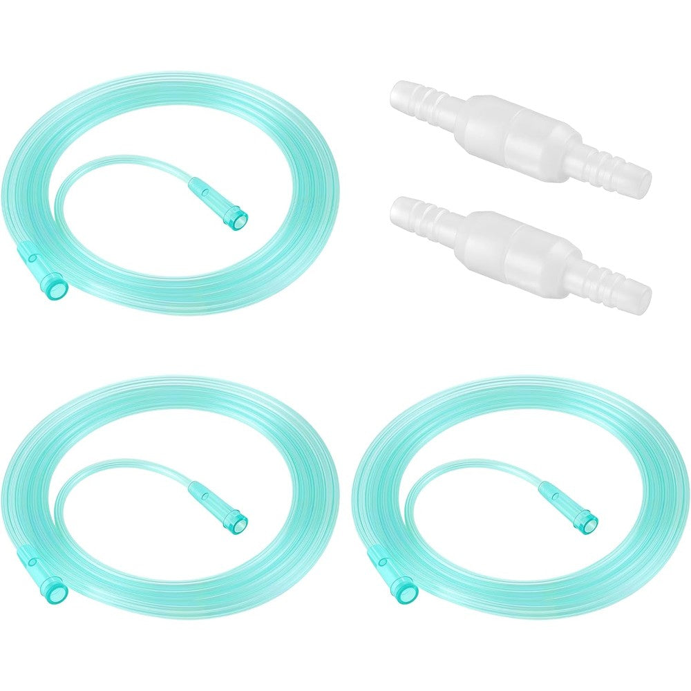 Geiserailie 3 Pack 7 Foot Adult Oxygen Tubing front view for respiratory support.