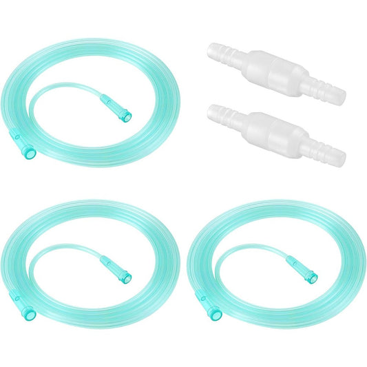 Geiserailie 3 Pack 7 Foot Adult Oxygen Tubing front view for respiratory support.