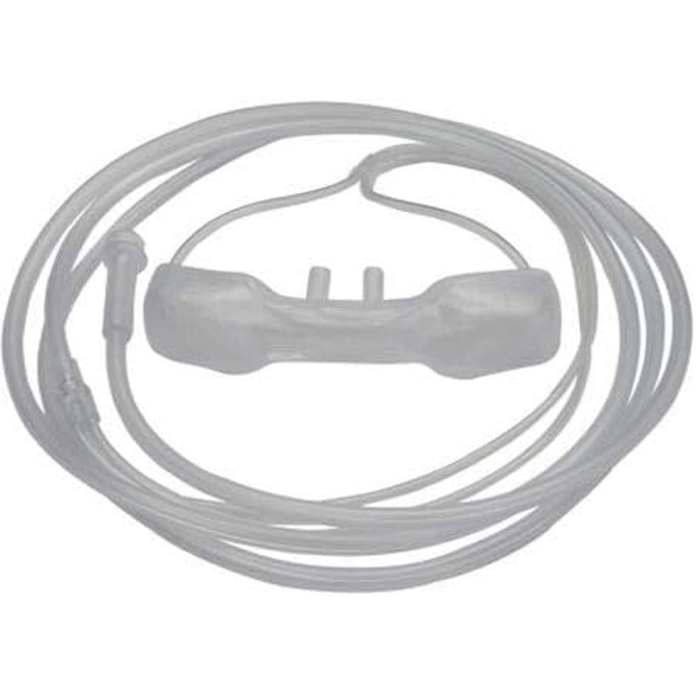 Responsive Respiratory Oxymizer Disposable Mustache Style Oxygen Conserver front view