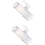 LifeSource Oxygen Enrichment Adapter 2-pack front view showing clear medical plastic.
