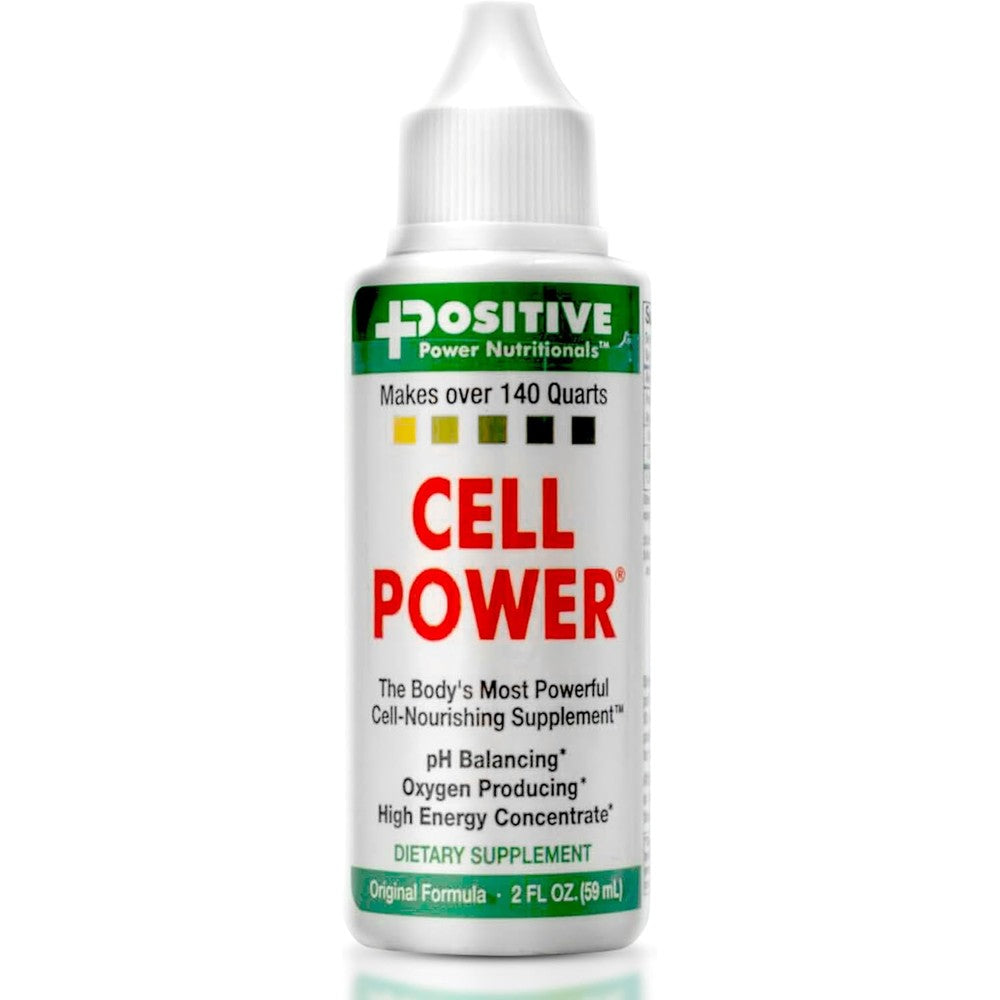 Positive Power Cell Power oxygen drops 2 fluid ounces front view