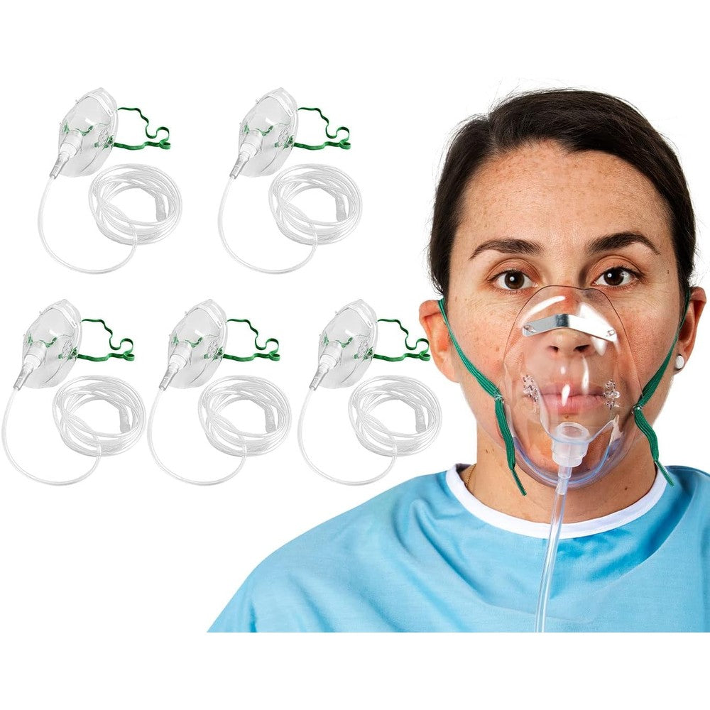 Endure Industries Elongated Oxygen Mask front view for medical use.
