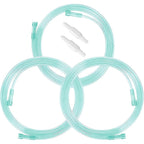 Agooteam 3 pack green oxygen tubing front view for medical respiratory therapy