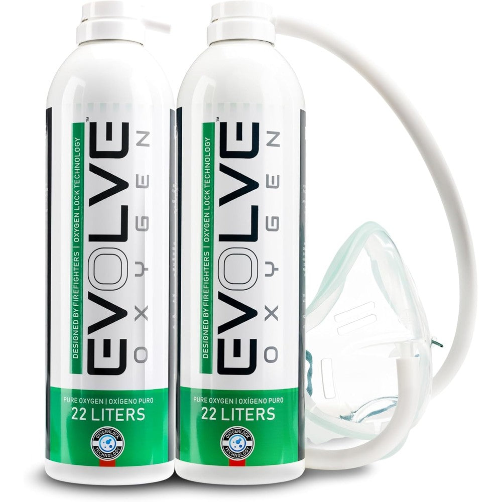 EVOLVE 44-Liter Pure Oxygen canisters front view for portable energy.