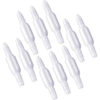 ANSNF Oxygen Tubing Connector front view of white swivel device for medical use.