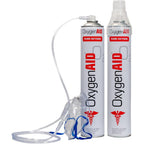 Surginatal Oxygen Aid 99.5% pure oxygen canisters front view for sports recovery
