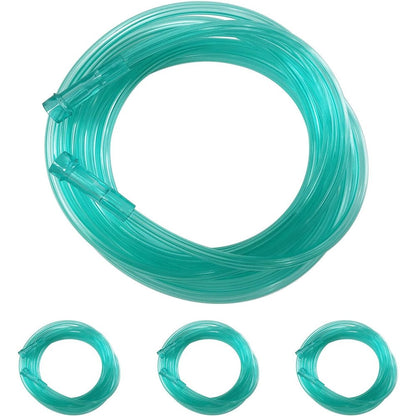 DWCHECK 3 Pack Oxygen Tubing front view showing green medical grade PVC material.
