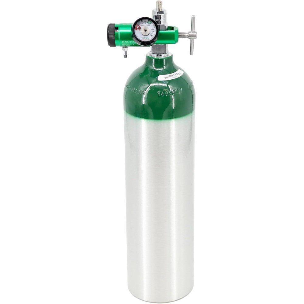 Lightning X Portable Aluminum Medical Oxygen Cylinder front view for emergency use