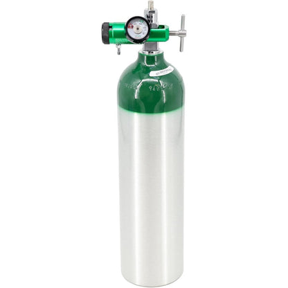Lightning X Portable Aluminum Medical Oxygen Cylinder front view for emergency use