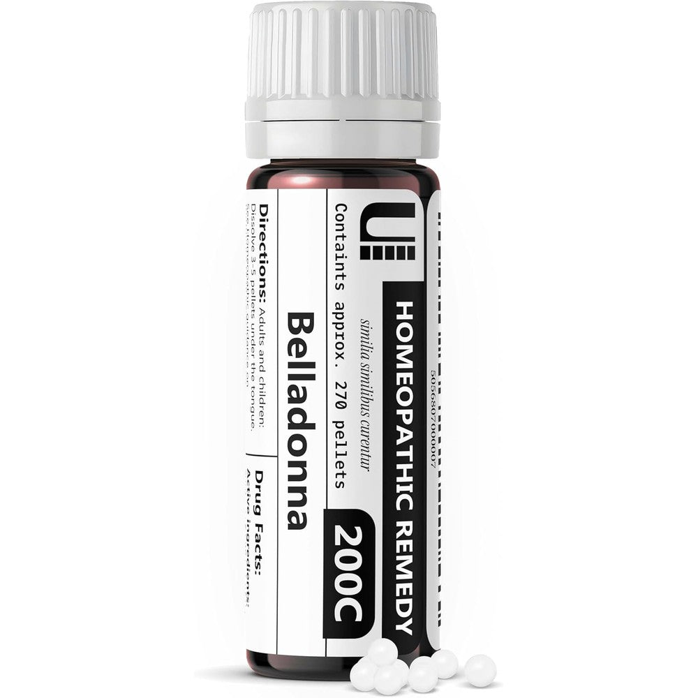 Urenus Belladonna 200C Homeopathic Remedy front view for fever relief