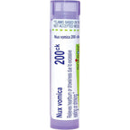 Boiron Nux Vomica 200Ck tube front view for homeopathic heartburn relief.