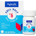 Hyland's Naturals Cell Salt Number 6 Kali Phos 6X tablets front packaging for stress relief