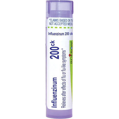 Boiron Influenzinum 200Ck 80 pellets front view for flu recovery
