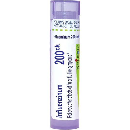 Boiron Influenzinum 200Ck 80 pellets front view for flu recovery
