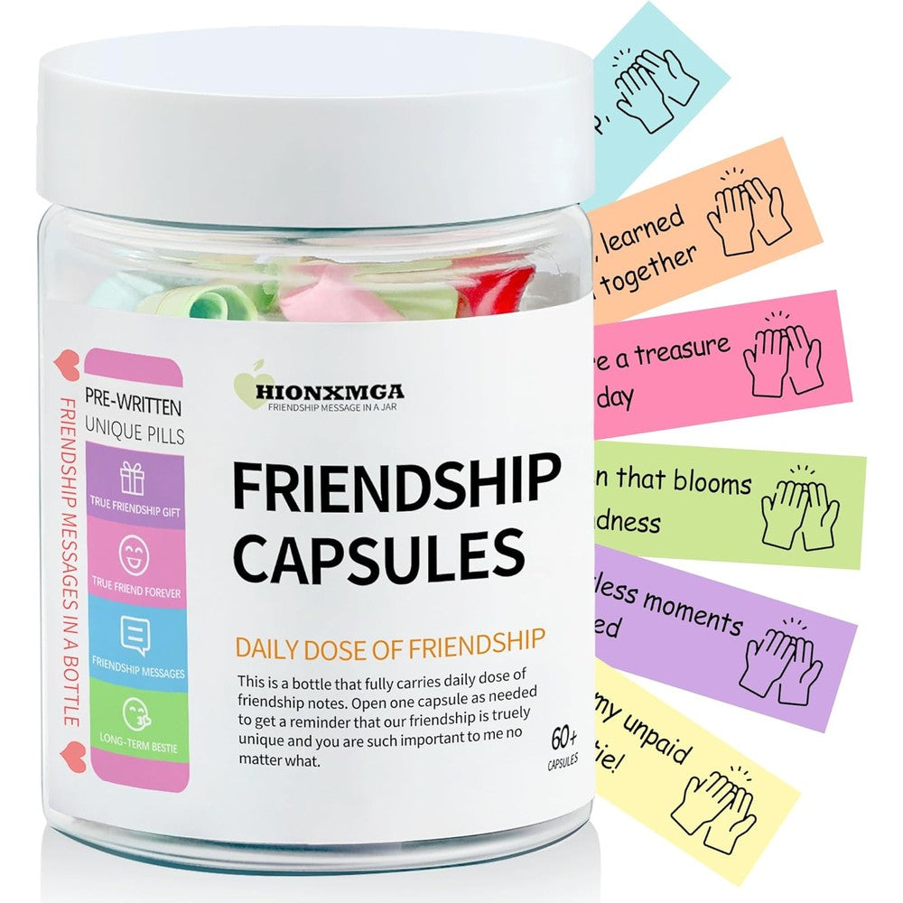 HIONXMGA friendship messages in a bottle front view novelty gift set