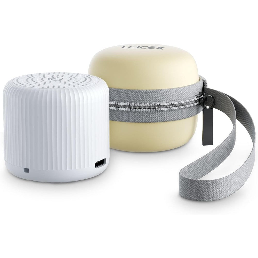 LEICEX portable sound machine front view showing compact white noise device
