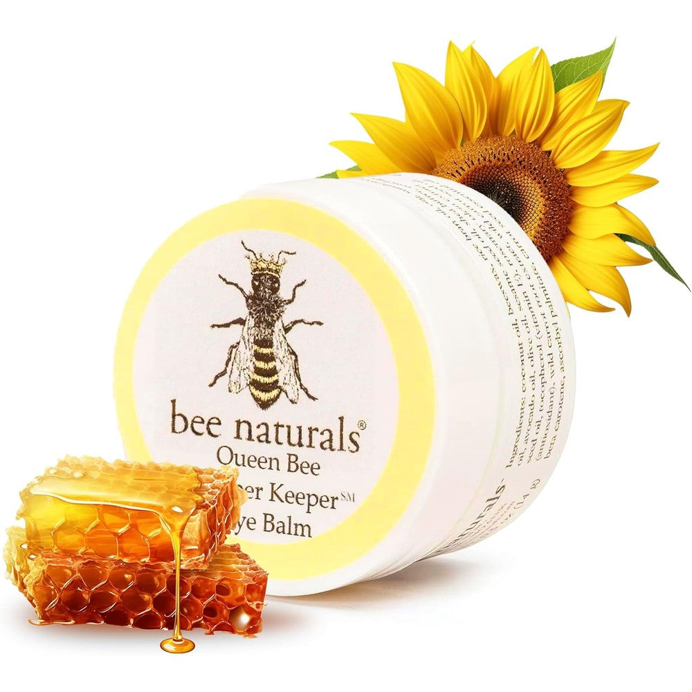Bee Naturals Queen Bee Peeper Keeper Eye Balm front view for anti aging skincare