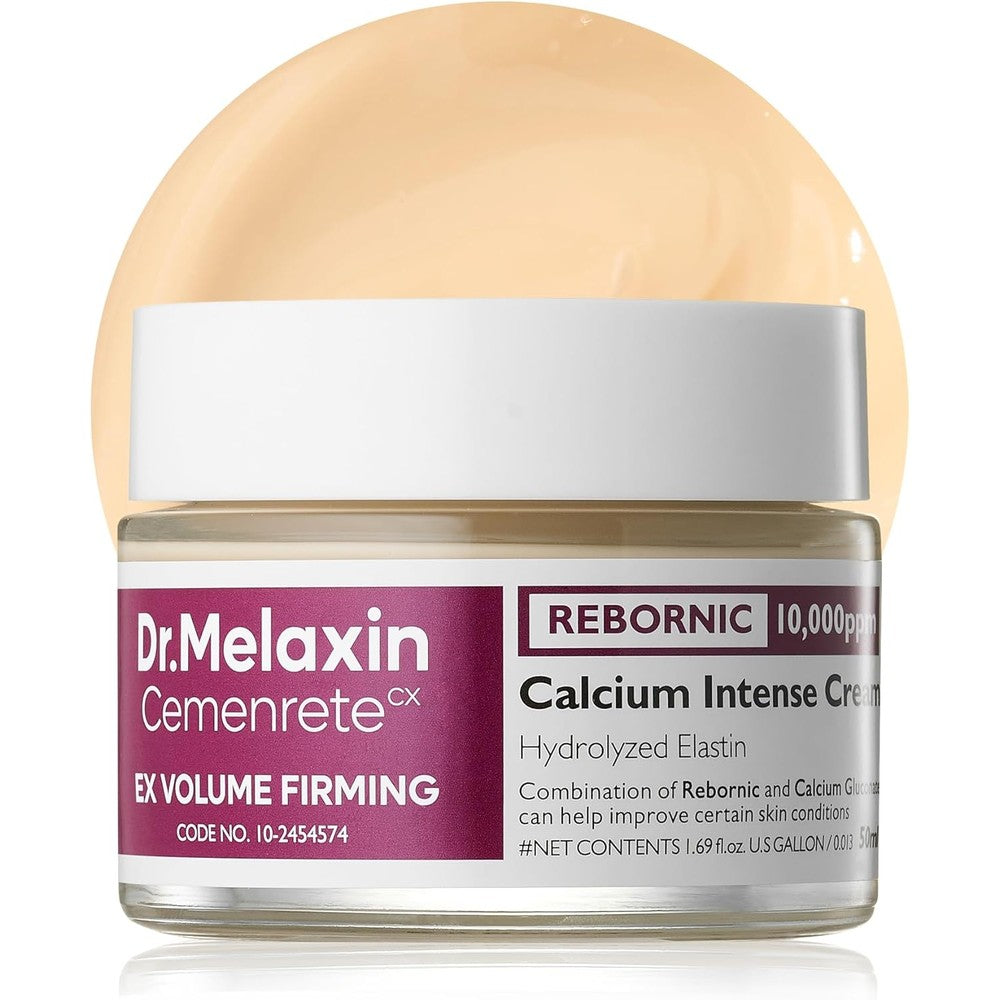 Dr.Melaxin Cemenrete CX Calcium Intense Firming Cream front packaging view for under eye elasticity