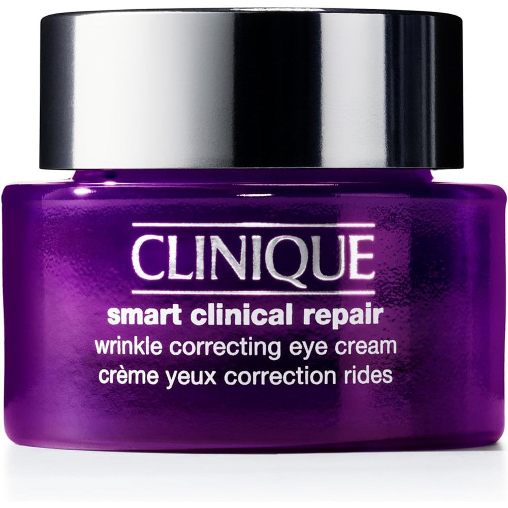 Clinique Smart Clinical Repair Wrinkle Correcting Eye Cream purple jar front view