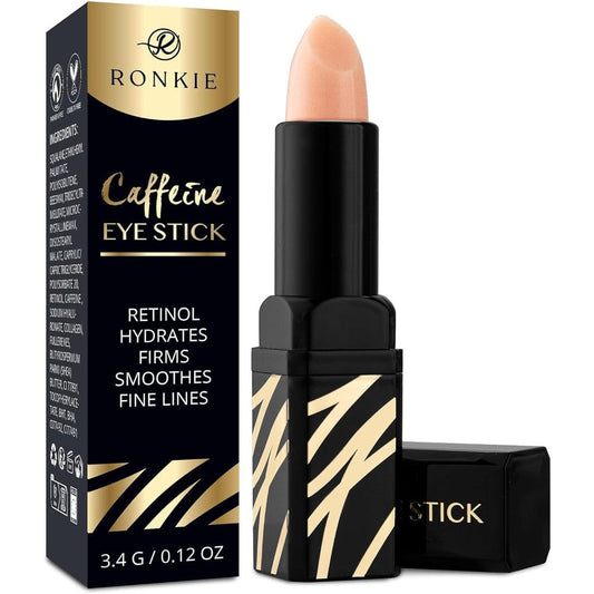 RONKIE Caffeine Eye Cream Stick front view on professional background