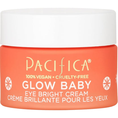 Pacifica Glow Baby Brightening Eye Cream front view of the packaging for dark circles treatment