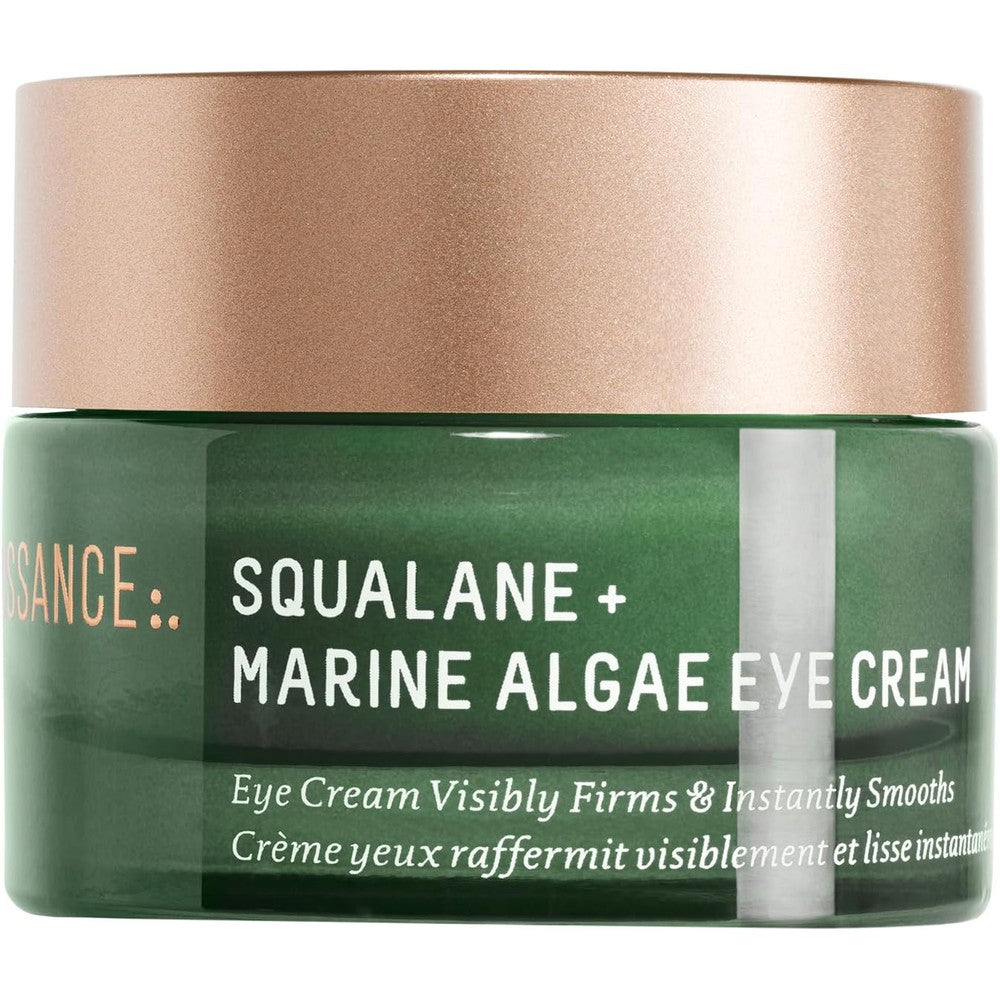 Biossance Squalane and Marine Algae Eye Cream front view jar