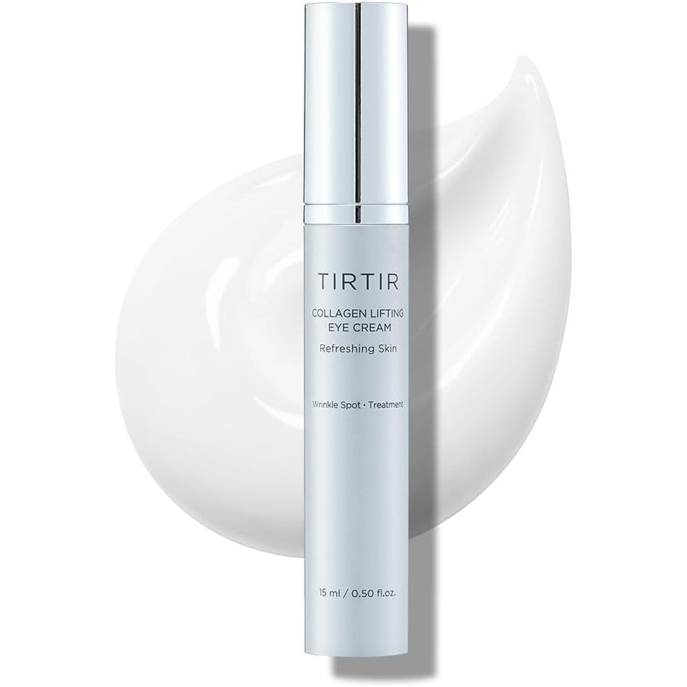 TIRTIR Collagen Lifting Eye Cream front view showing the 15ml tube packaging