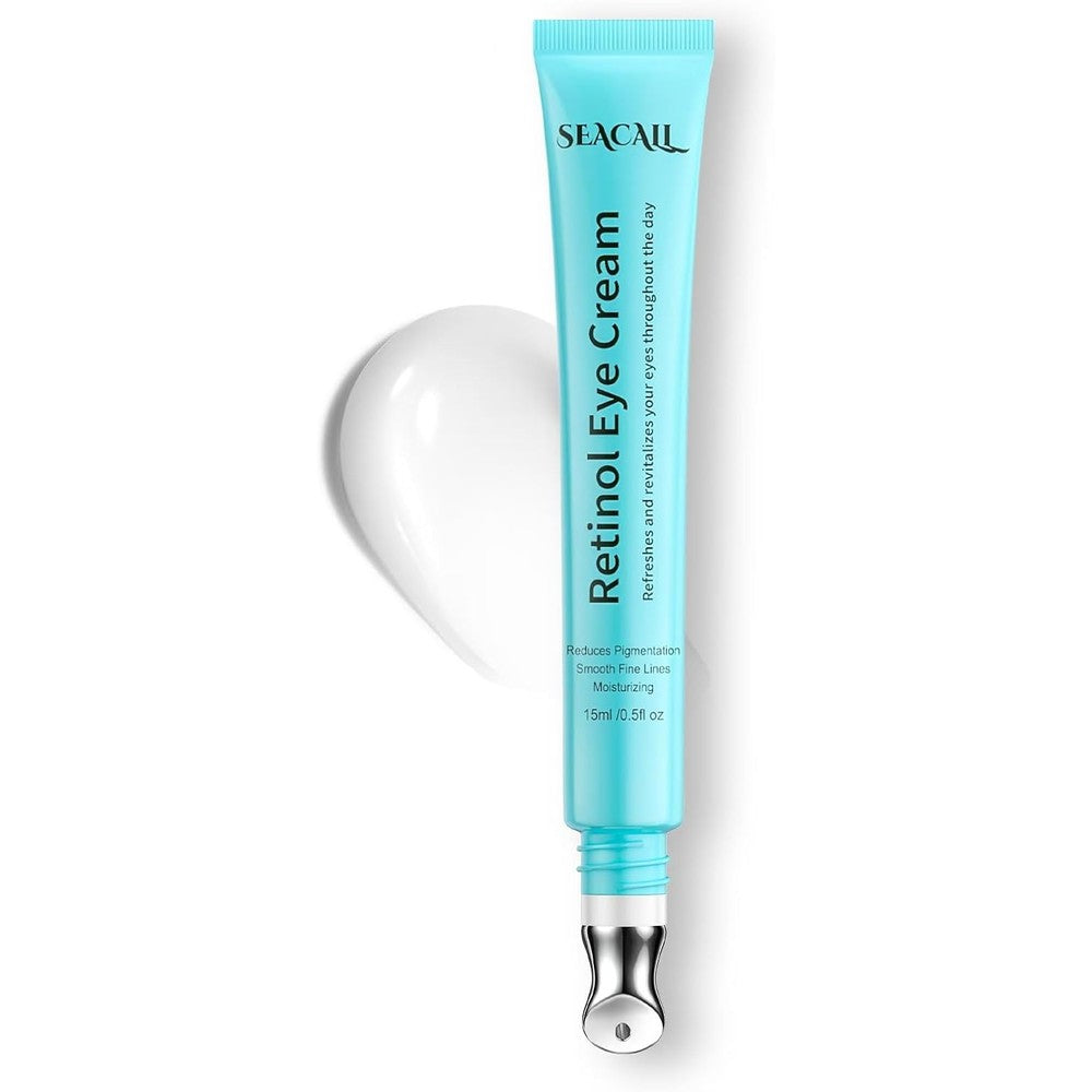 Seacall Retinol Eye Cream front view of the premium anti-aging treatment package.