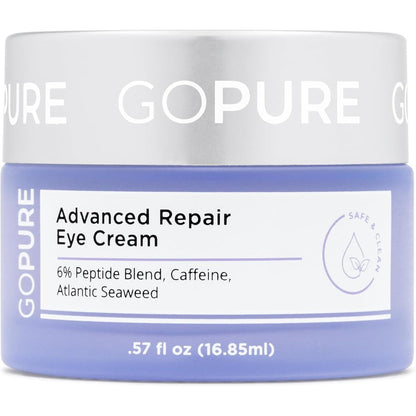 GoPure Beauty Advanced Repair Eye Cream front view container on a solid background