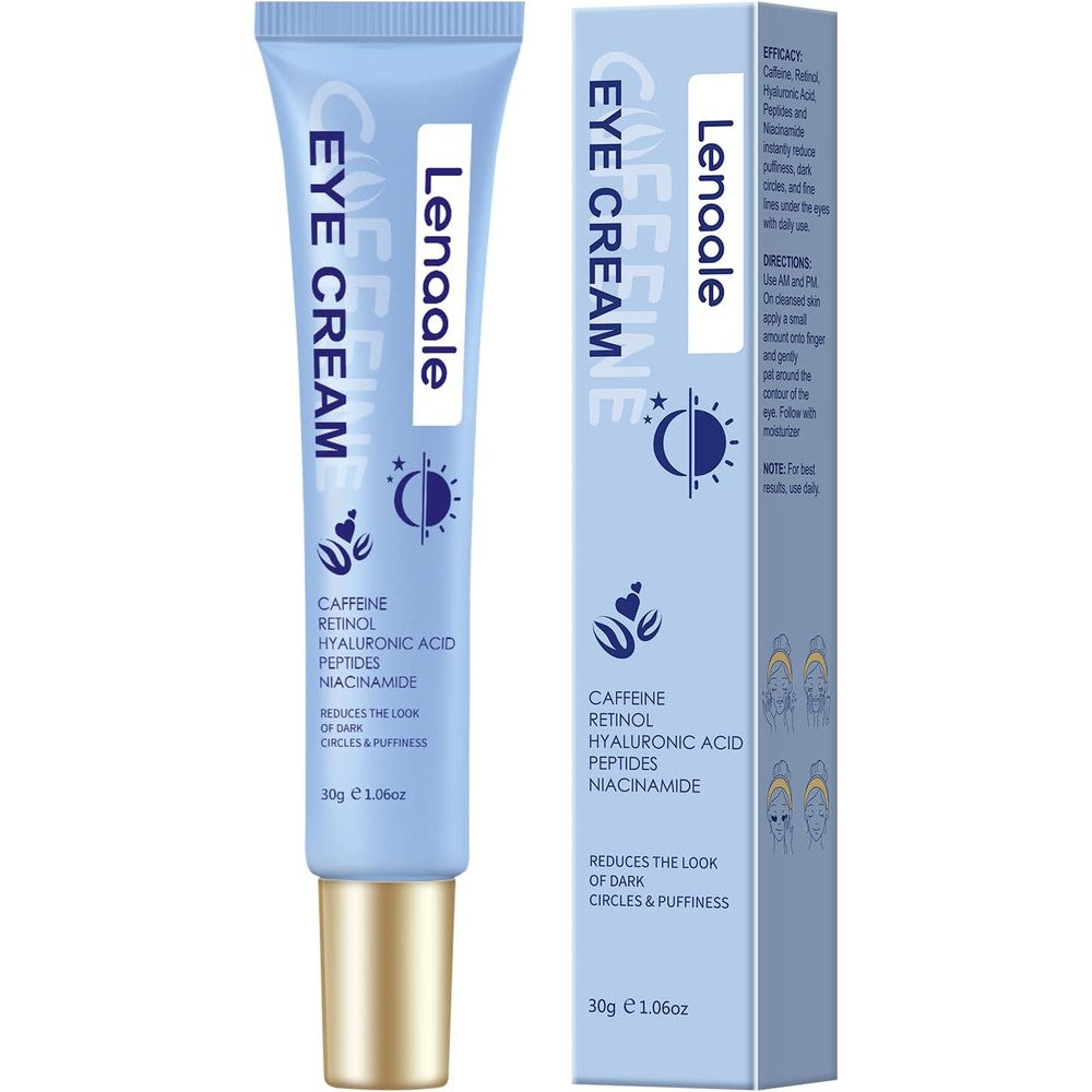 CHHQLZS Caffeine Eye Cream front view of the 30g tube for dark circles treatment