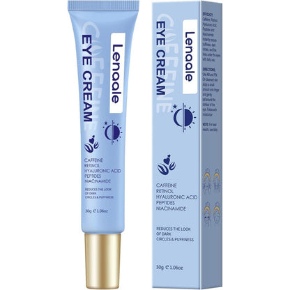 CHHQLZS Caffeine Eye Cream front view of the 30g tube for dark circles treatment