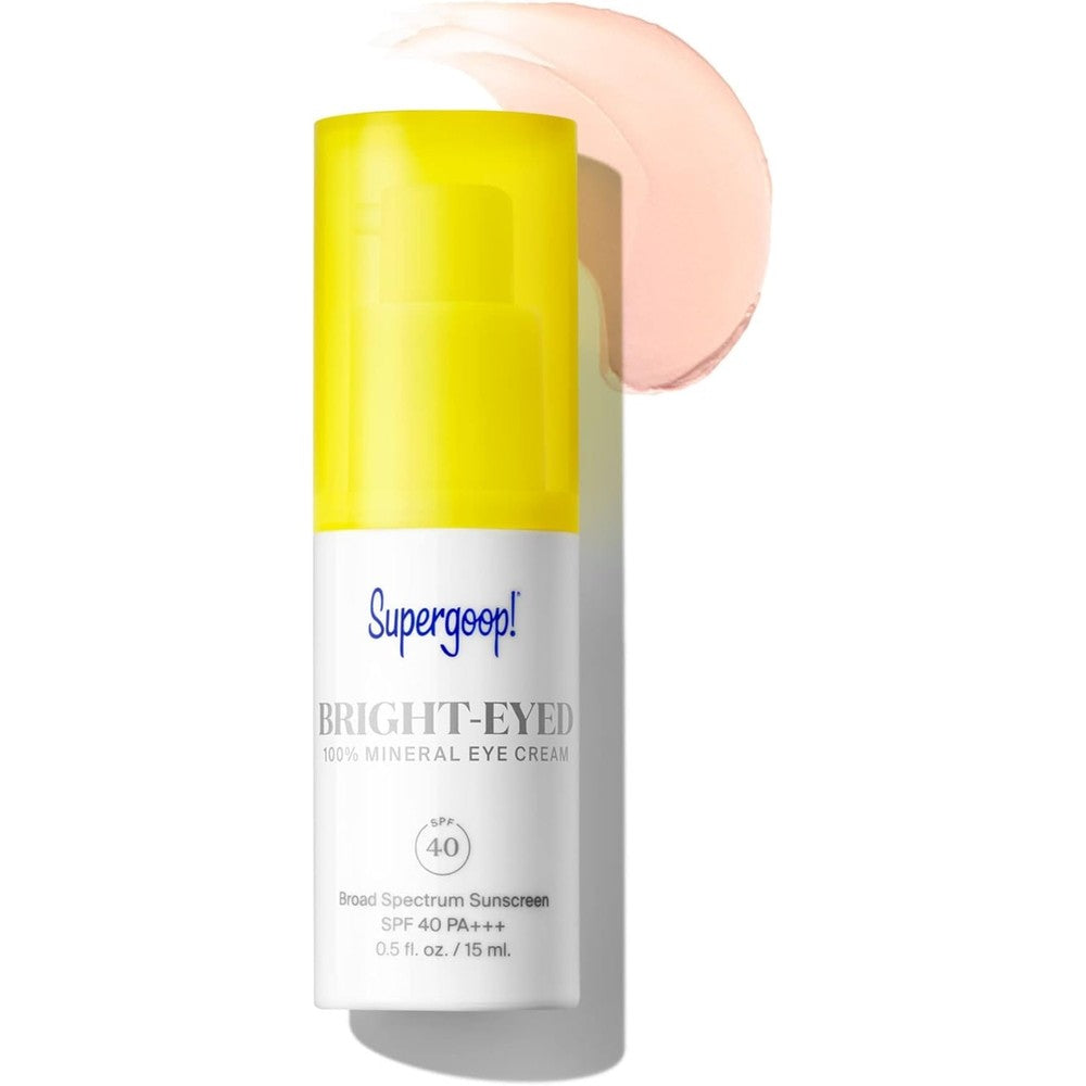 Supergoop! Bright-Eyed Mineral Eye Cream front view for dark circles