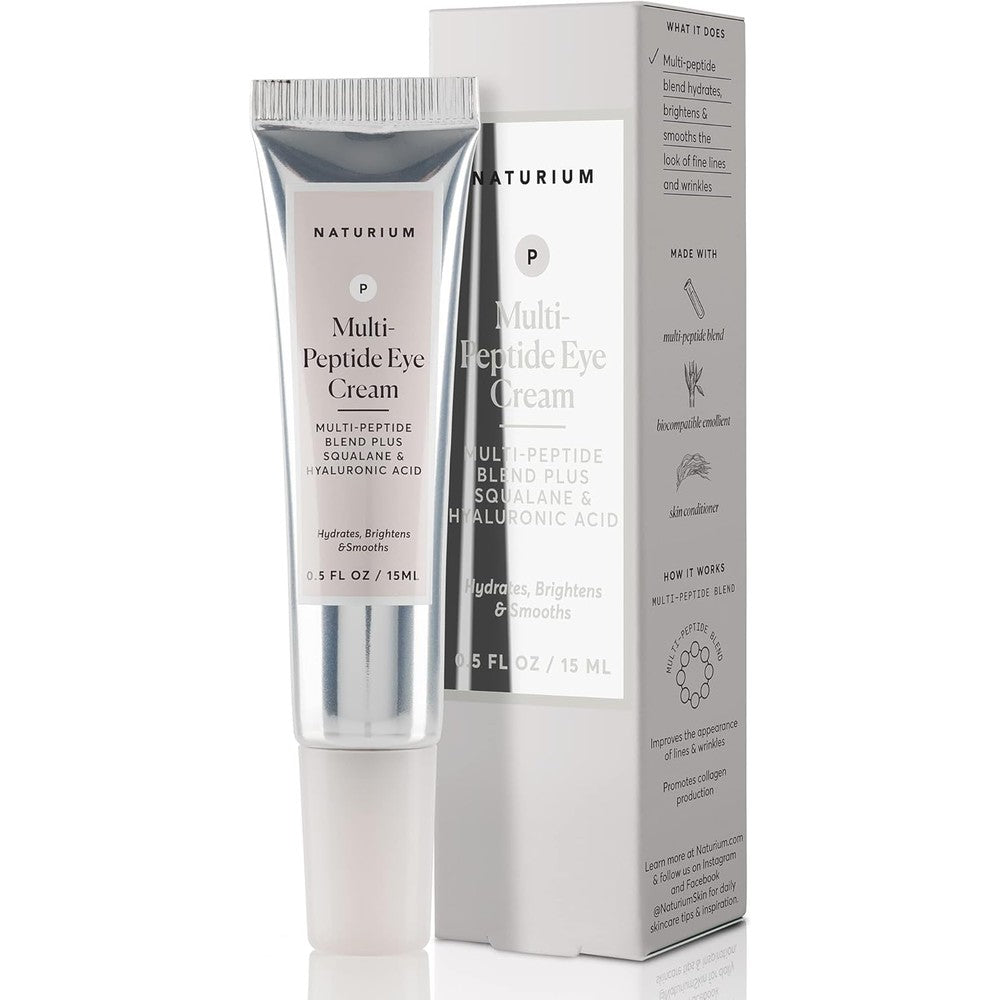Naturium Multi-Peptide Eye Cream front view of the 0.5 Ounce tube on a clean background.