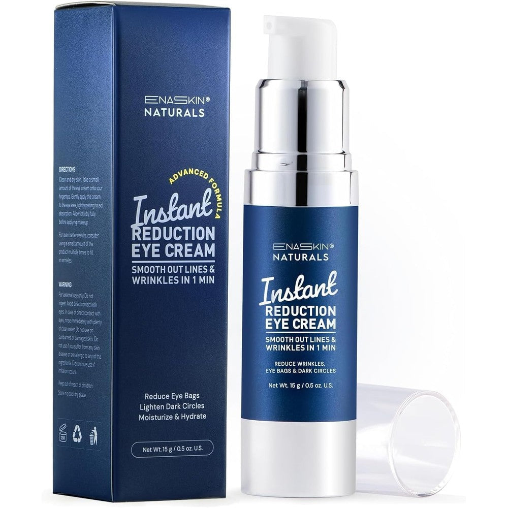Enaskin Naturals Instant Eye and Face Lift Cream front view bottle on plain background