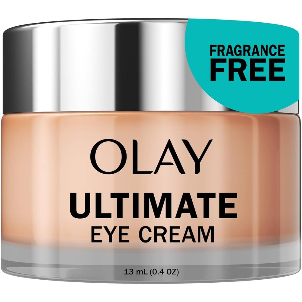 Olay Eyes Ultimate Eye Cream front view jar for under eye brightening