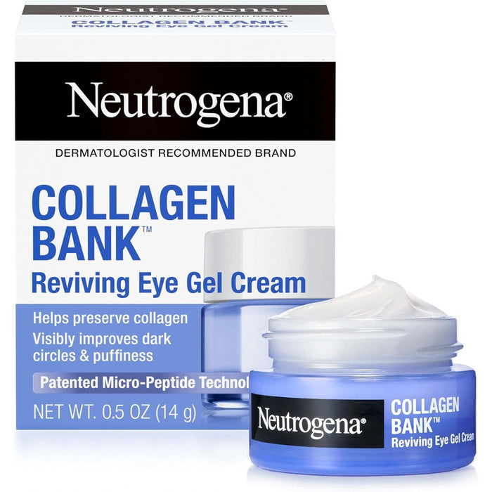 Neutrogena Collagen Bank Reviving Eye Gel Cream front view packaging