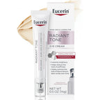 Eucerin Radiant Tone Eye Cream front view bottle with retail box